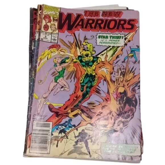 Marvel & DC Comics Lot of 5 Fantastic Four, X-Men, Starman, New Warriors 1989-91 - Picture 6 of 7